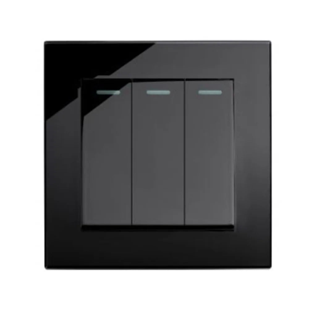 4 Gang Horizontal Wall Electric Tempered Glass Switch Light 2 Amps USB Power Socket Outlet From TDM China Factory Manufacturer