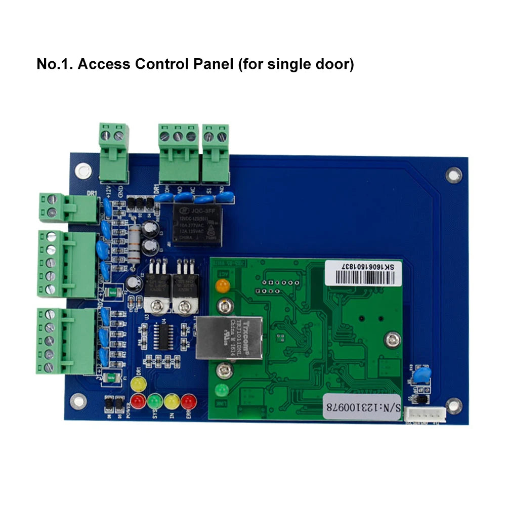 4 Doors Access Control System Core Control Components with 110V-240V Power Supply Box and TCP/IP Network Access Control Panel