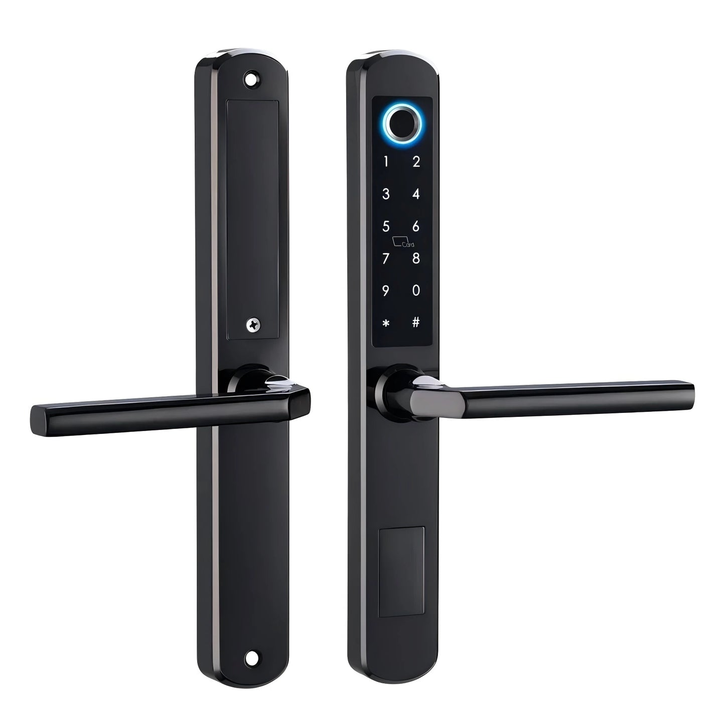 Waterproof Smart Handle Lock Stainless Steel Unlock Way TT Lock Fingerprint Passcode IC Card Key for Home Hotel Office School