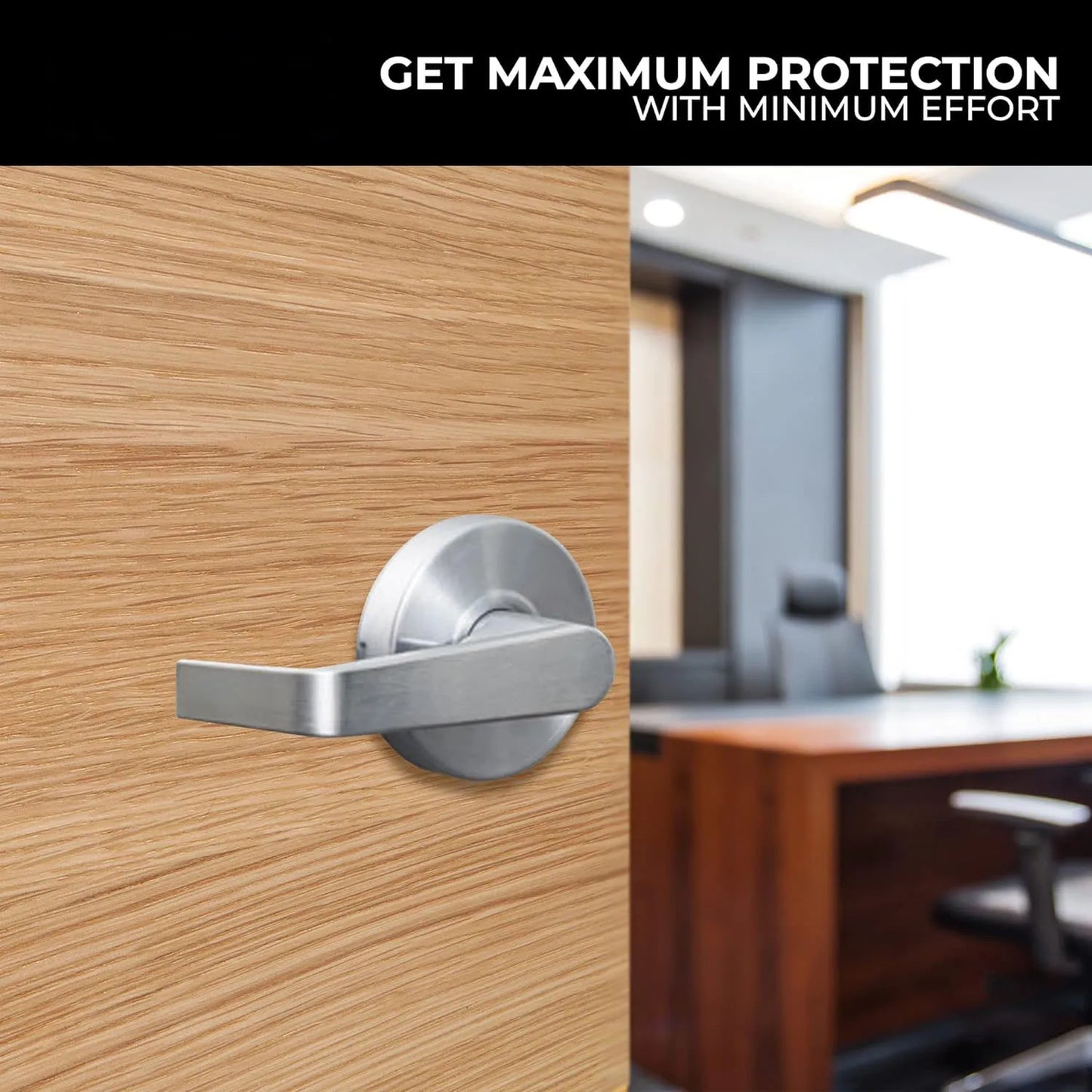 Modern Heavy Duty Zinc Alloy Key Handle Lock Set Door Lever Lock for Toilet Room Wash Bath Store and Closet with UL Certificate