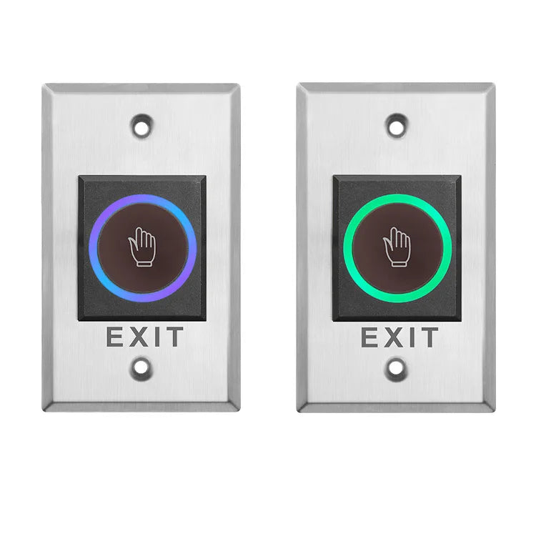 12V 24V Touchless Access Control Switch Exit Button 433MHz Remote Control No Touch Switch for Electronic Lock