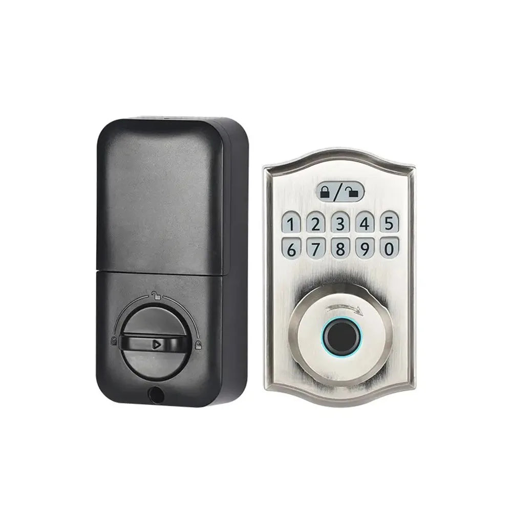 Fingerprint Keypad Password Automatic Smart Lock Electronic Zinc Alloy Tubular Digital Door Lock TDM Digital Locks Main Door
