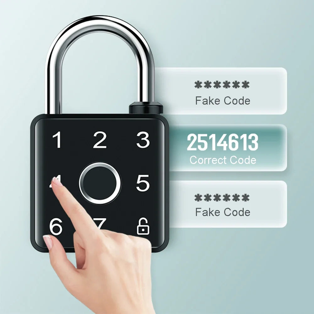 Mini Padlock Password Fingerprint Code Waterproof APP Remote Unlock NFC Card Backpack Suitcase From Tdmlock Manufacturer