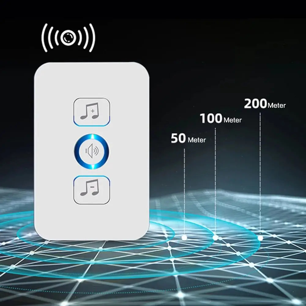 Simple Smart Door Bells Wireless Installation Blue Tooth Connection No Need Wifi Internet Lower Energy Running Battery Door Bell