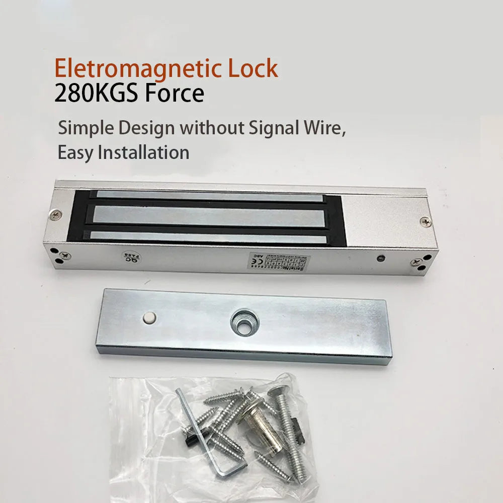 600LBs/280KG Holding Force Electromagnetic Lock for Door Access Control System,Electric Lock for Gate Single Door 12V