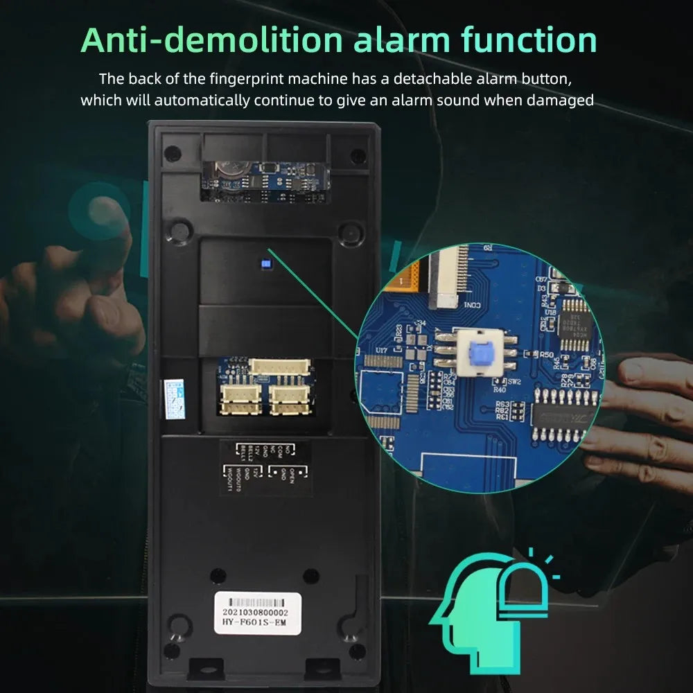 Biometric Fingerprint Employee Time Attendance Machine Access Control RFID Card 125KHZ Standalone Keypad TCP/IP or USB Port
