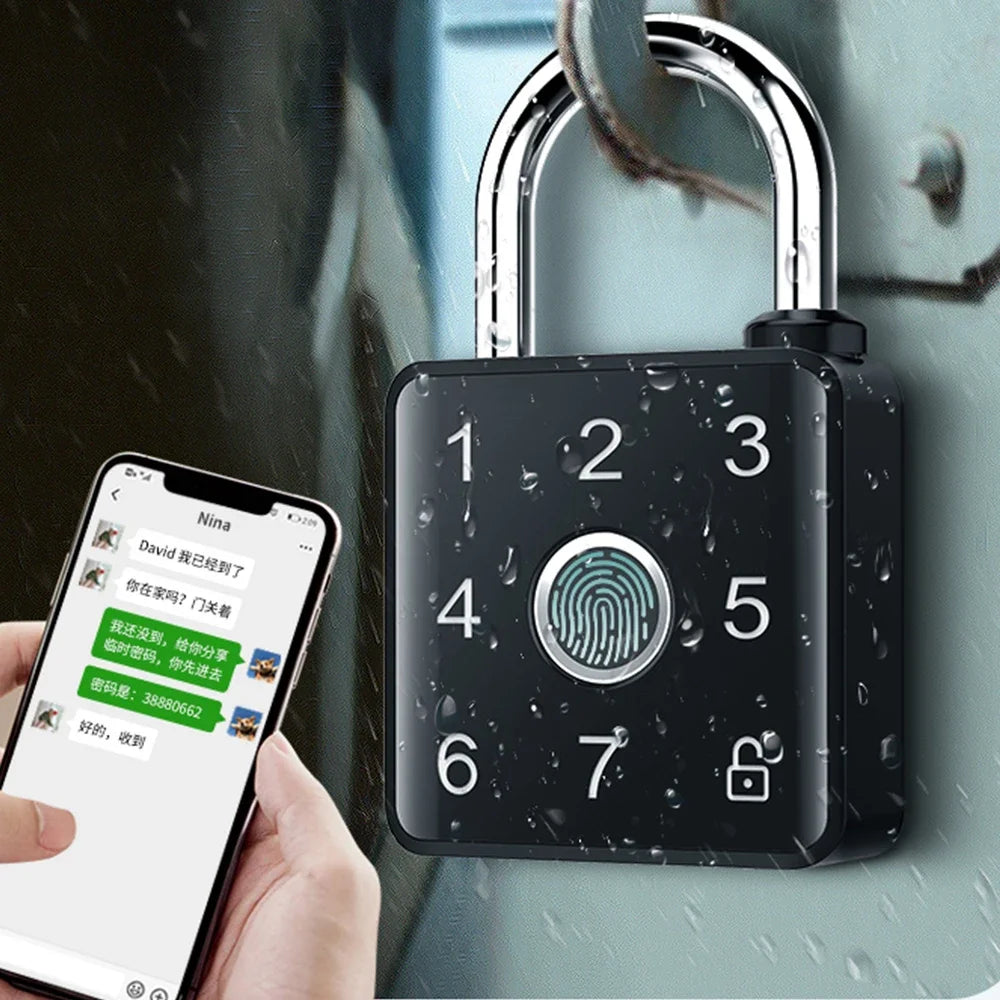 Mini Padlock Password Fingerprint Code Waterproof APP Remote Unlock NFC Card Backpack Suitcase From Tdmlock Manufacturer