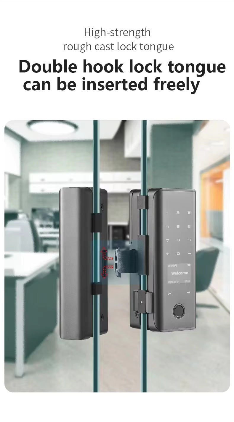 Digital Sliding Smart Glass Door Lock TUYA WiFi APP Control for Office Apartment Resident House TDM-G20