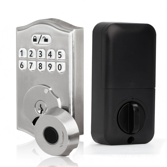 Fingerprint Keypad Password Automatic Smart Lock Electronic Zinc Alloy Tubular Digital Door Lock TDM Digital Locks Main Door