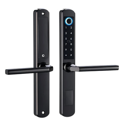 Waterproof Smart Handle Lock Stainless Steel Unlock Way TT Lock Fingerprint Passcode IC Card Key for Home Hotel Office School