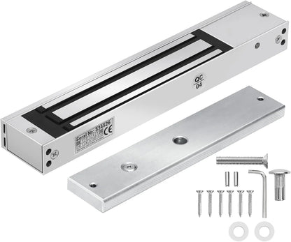 Electromagnetic Lock,600LBs /280KG Electric Magnetic Door Lock  EM  Lock Holding Force with LED for Door Access Control System