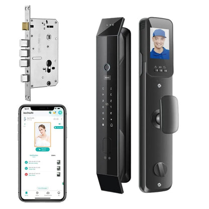 Automatic Security Electronic Smart Locks with Camera Wifi Tuya Face Recognition Lock Wholesale From TDM Factory Manufacturer