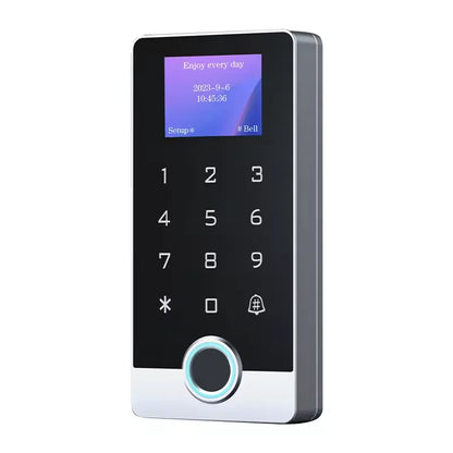 Waterproof IP 68 Metal Screen Touch Fingerprint Access Control Wifi Tuya APP Password Fingerprint RFID Card Access Control