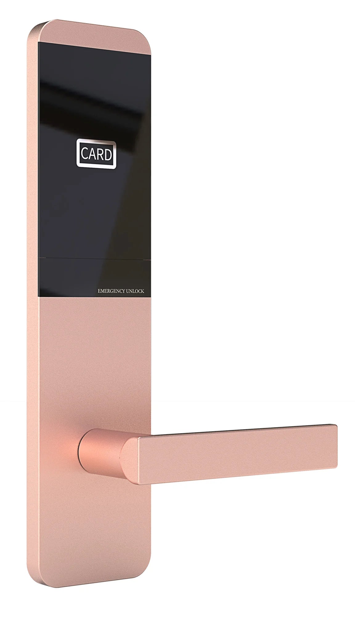Smart Door Lock with Handle for Hotel Unlock Way RFID Card Key Can Be a System Working with Encoder Data Collector and Computer
