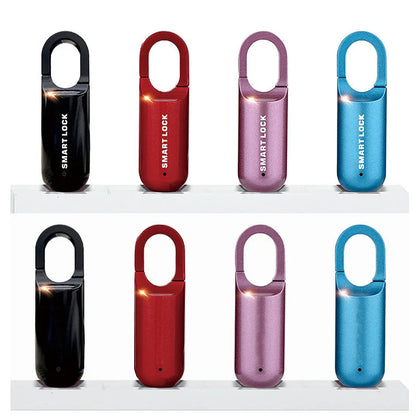 High Security Padlock Finger Print Padlock Portable Mini Biometric Pad Lock Keyless Luggage Gym Cabinet Electronic Smart Padlock