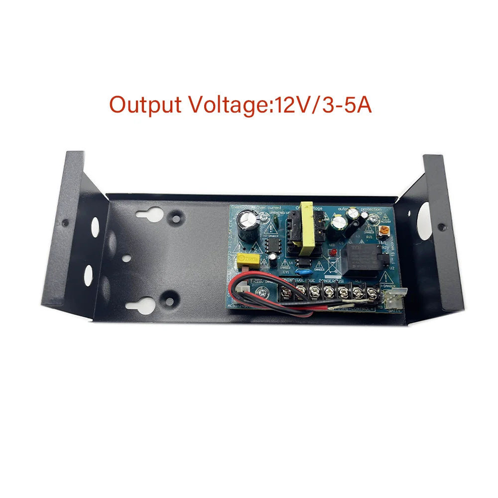 DC Power Switching Power Supply 12V5A for Access Control, EM Lock,CCTV,UPS,with Backup Li Battery