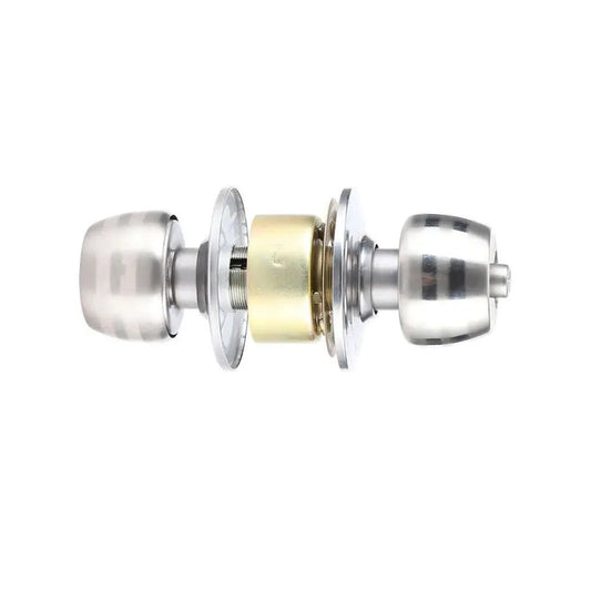 Round Doors Handle Door Knob Lock Stainless Steel Entrance Passage Door Locks for Home Hotel Bedroom Bathroom From Factory