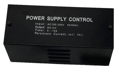 Access Control System Kit with Fingerprint Access Controller 280kg Electric Magnetic Lock 110-240V AC Power Supply EXIT Button