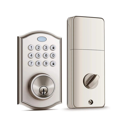 Electronic Fingerprint Smart Door Lock with Key Unlock Way Keypad Smart Deadbolt Lock for Hotel Home Apartment and Home Door