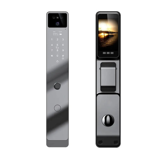 Automatic Security Electric Digital Door Lock Electronic Smart Fingerprint Locks with Camera Wifi Tuya Face Recognition Lock