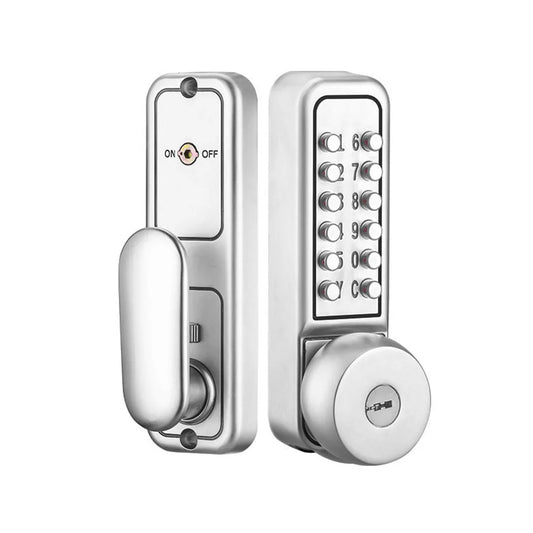 Password and Mechanical Key Smart Lock with Metal Keyboard Waterproof No Power Supply Wholesales From Factory Manufacturer