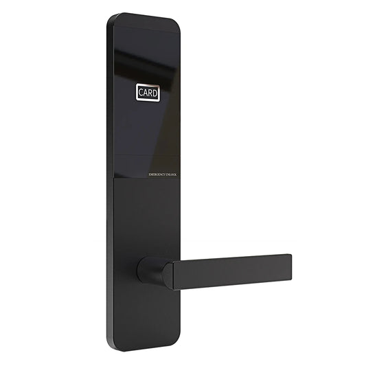 Smart Door Lock with Handle for Hotel Unlock Way RFID Card Key Can Be a System Working with Encoder Data Collector and Computer