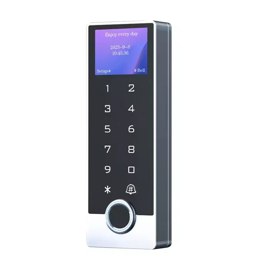 Waterproof IP 68 Metal Screen Touch Fingerprint Access Control Wifi Tuya APP Password Fingerprint RFID Card Access Control
