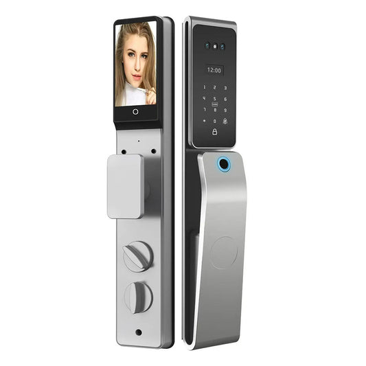 3D Face Recognition Door Lock Security Outdoor Active Intercom Camera Home Main Door Lock TDM-C50